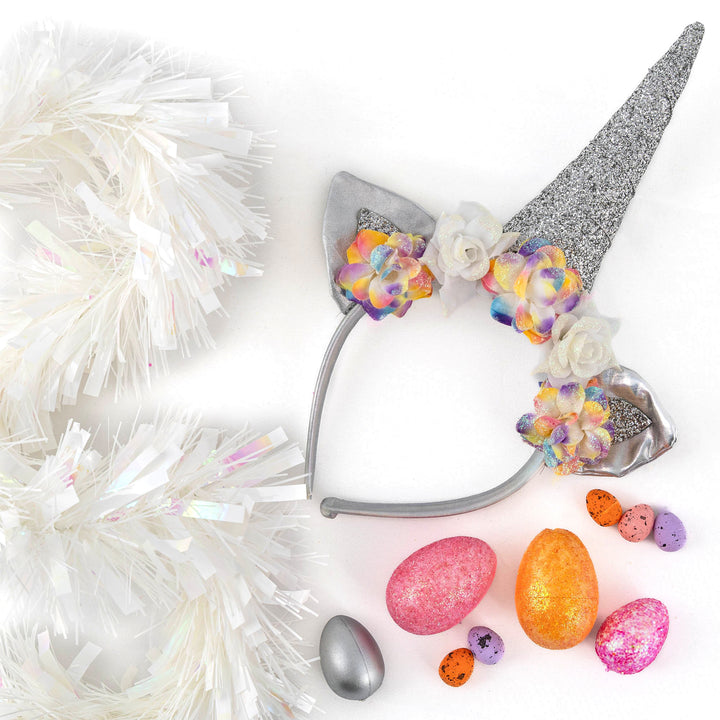 DIY White and Silver Unicorn Easter Hat Kit