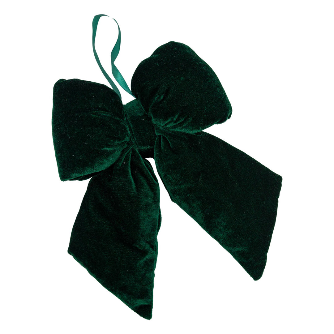 Velvet Emerald Green Bow