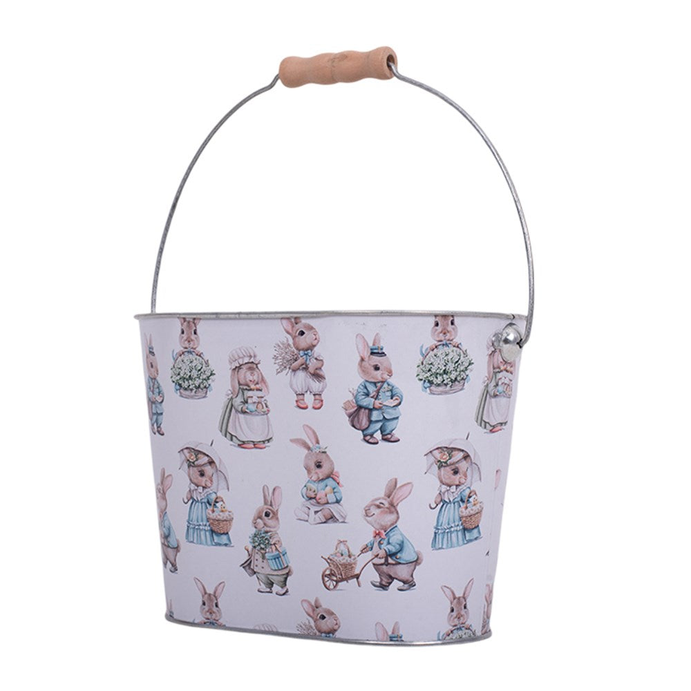 vintage-bunny-print-easter-bucket-with-handle