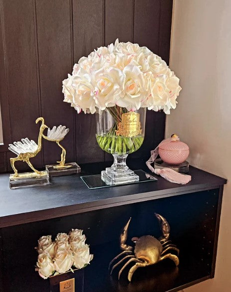 Cote Noire Luxury- Versailles French Rose Bouquet- Pink Plush