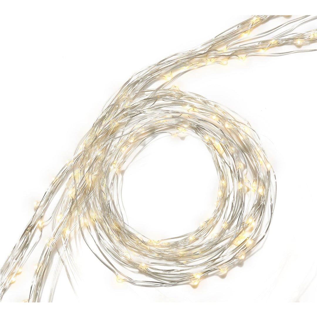 Warm White Waterfall String Lights with 750 LEDs