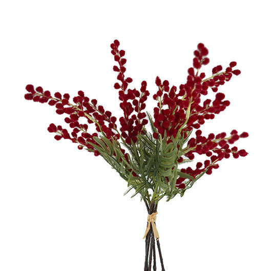 Wattle Bouquet Red 42cm