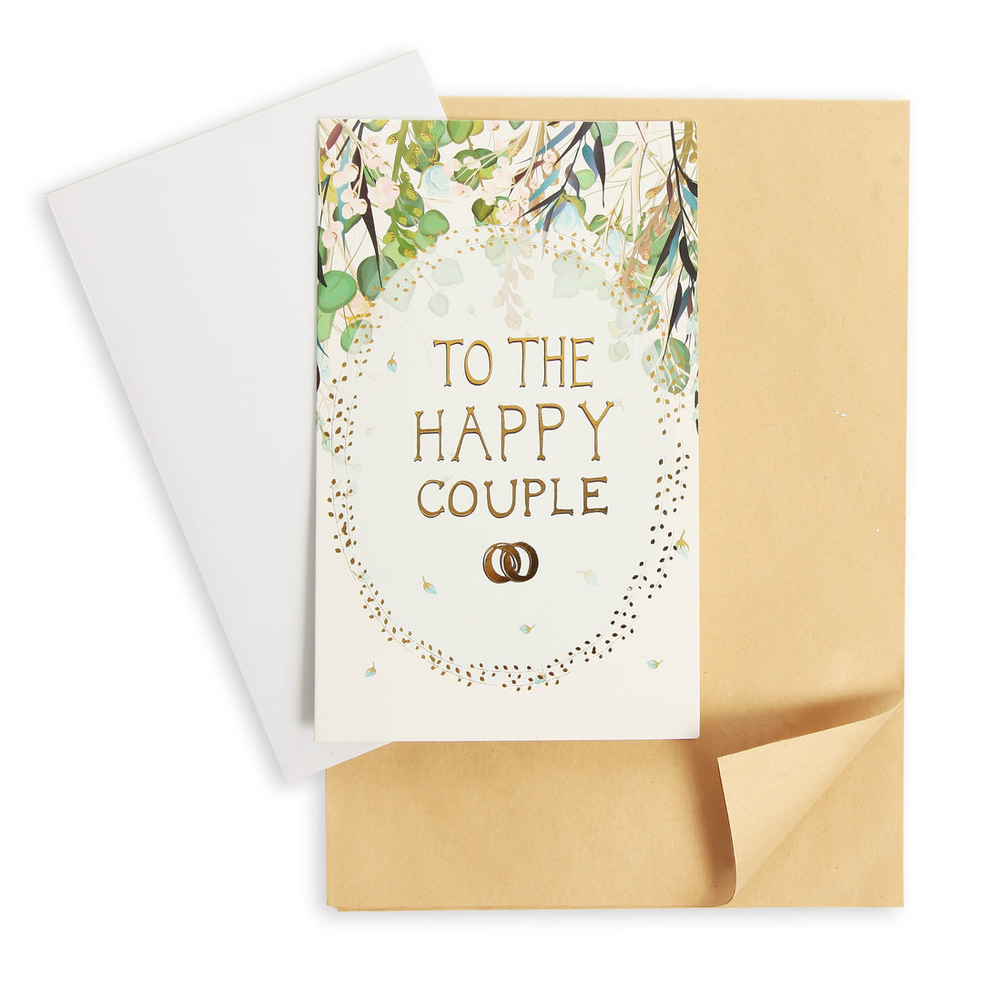 Wedding Card and Kraft Wrap Happy Couple