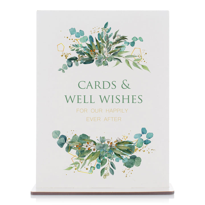 Personalised Native Florals Wedding Wishing Well Printed Keepsake Box