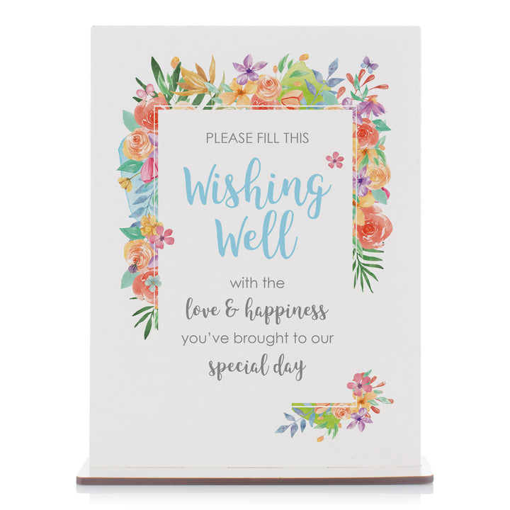 Personalised Spring Fresh Wedding Wishing Well Keepsake Box