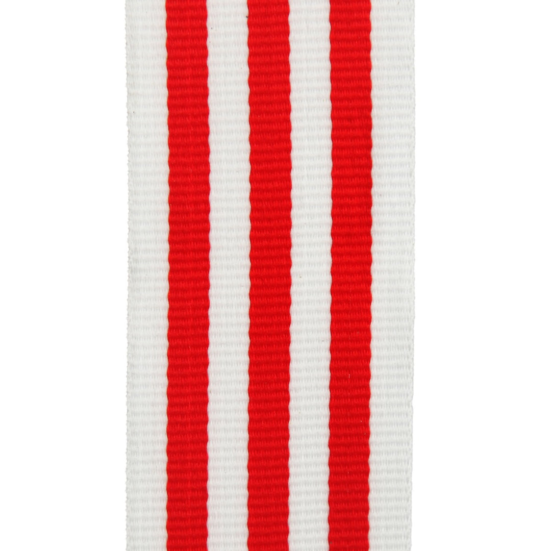 White and Red Candy Cane Ribbon