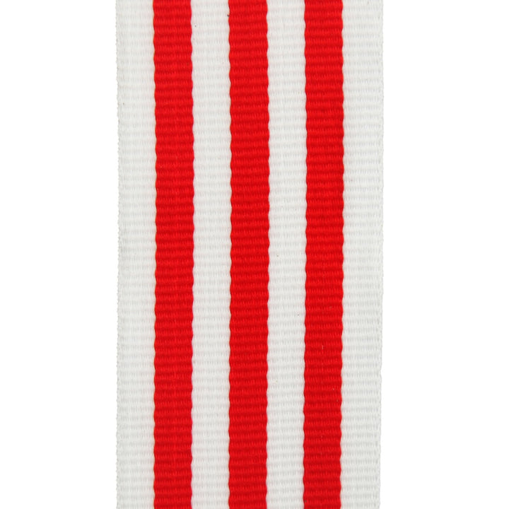 White and Red Candy Cane Ribbon