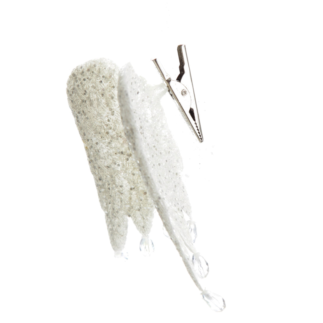 White Angel Wings Christmas Decoration
