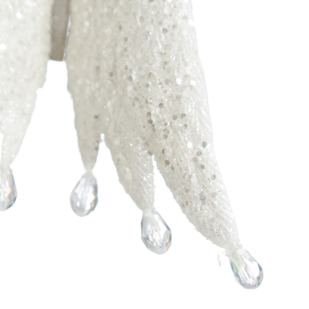 White Angel Wings Christmas Decoration