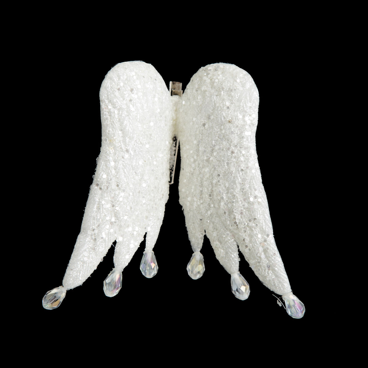 White Angel Wings Christmas Decoration