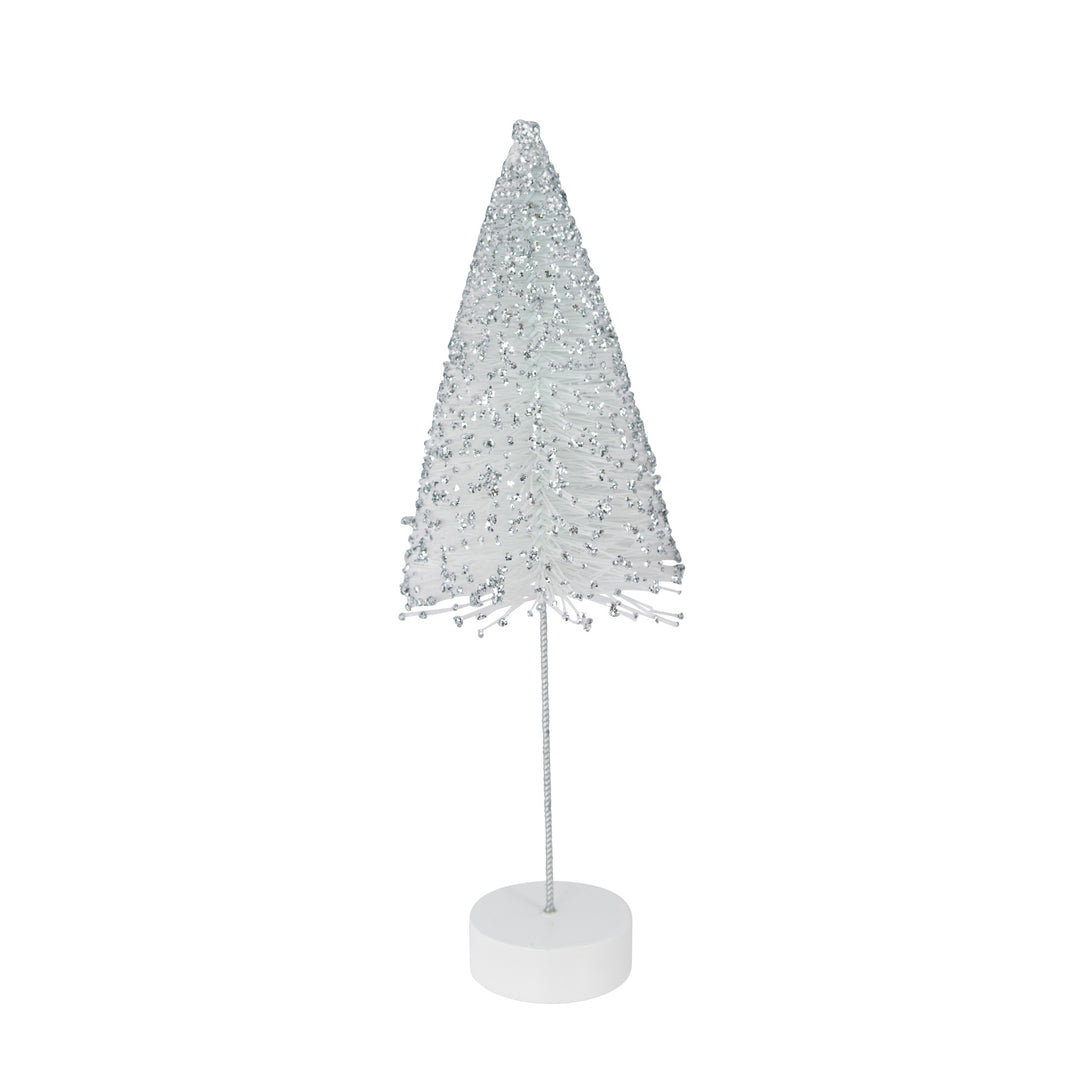 White Bristle Christmas Table Top Tree