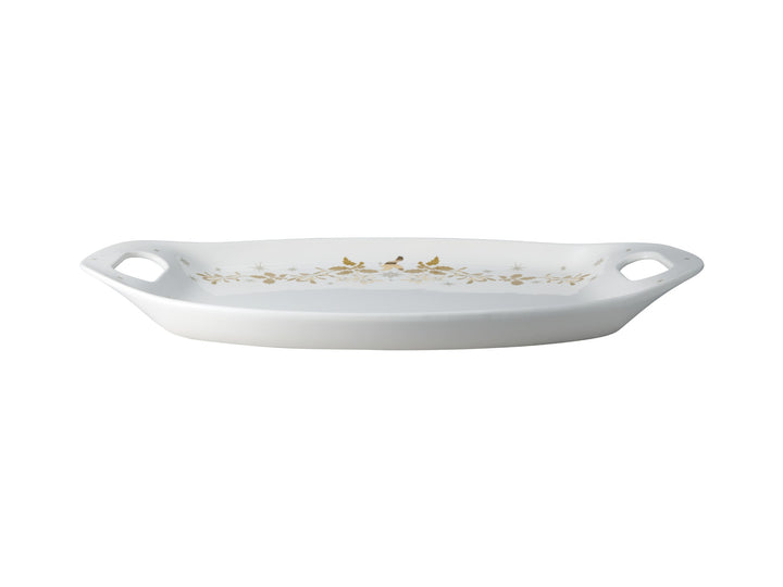 Maxwell and Williams White Christmas Handled Oval Platter 52.5x28cm