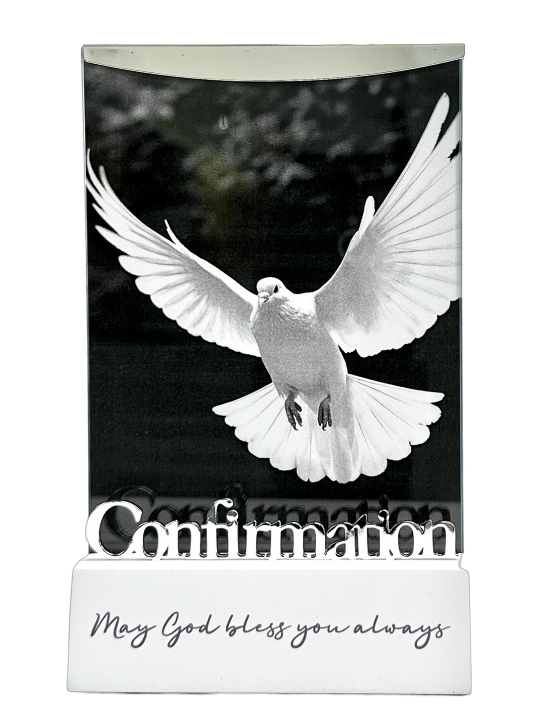 White Confirmation Photo Frame