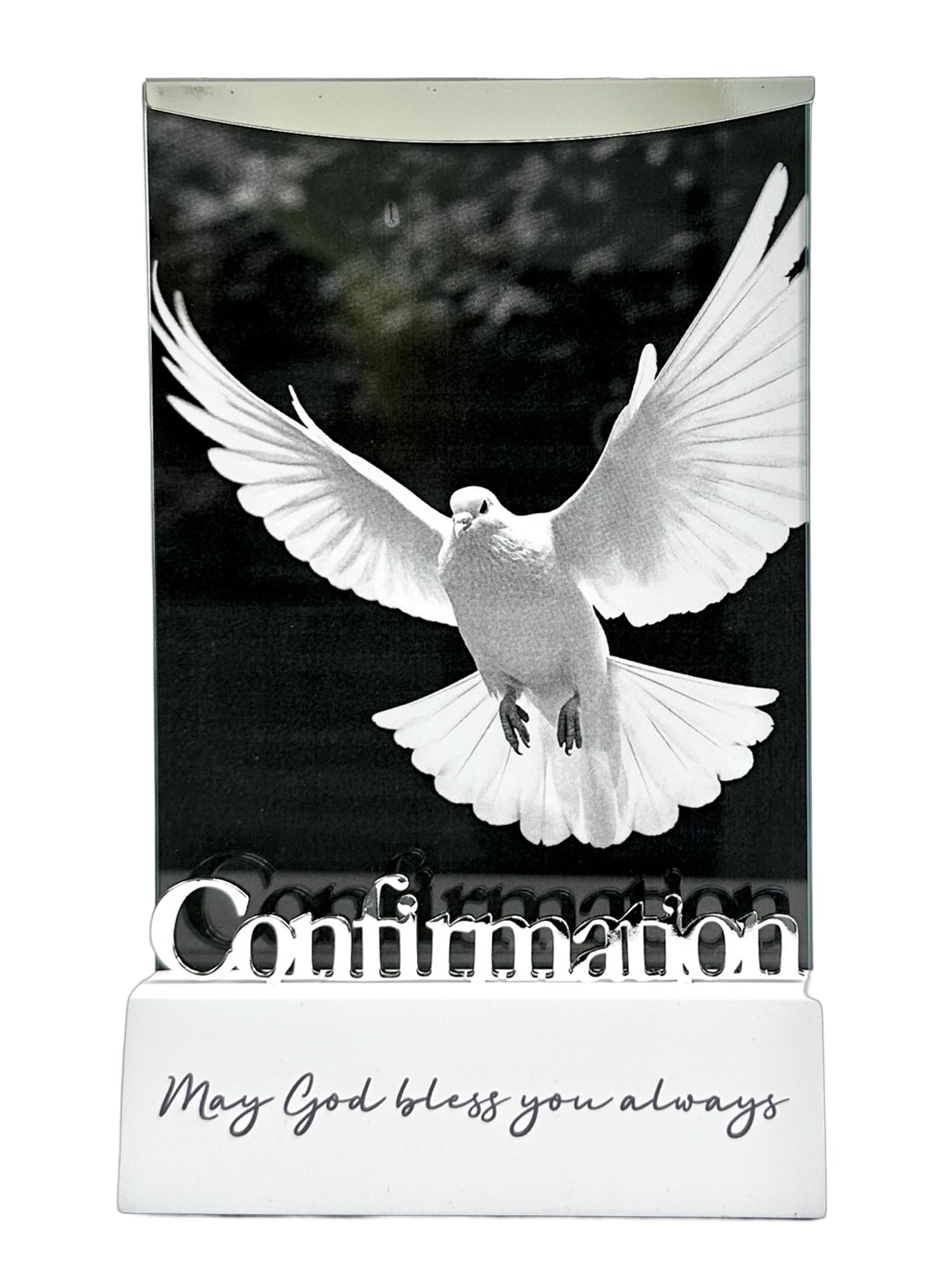 White Confirmation Photo Frame