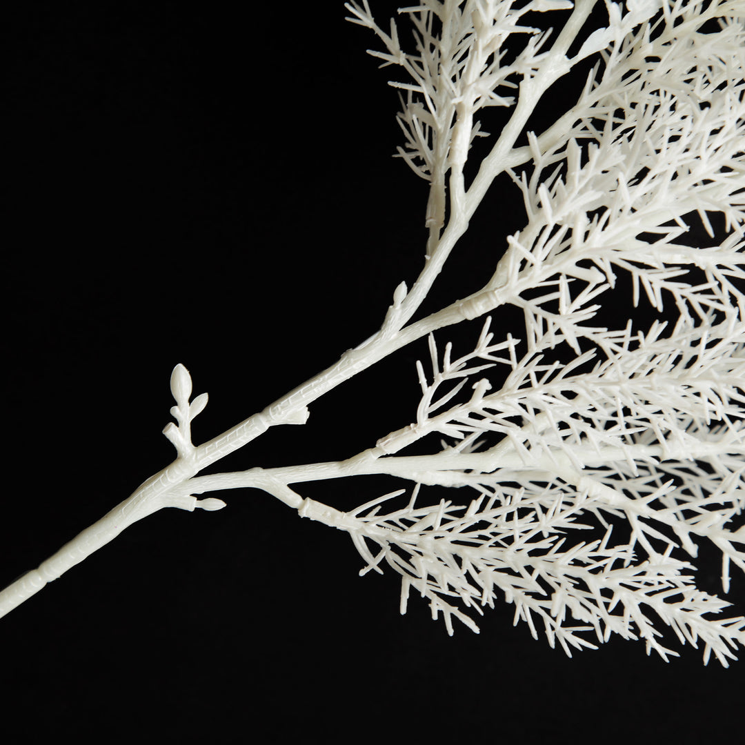 White Cypress Fern Spray