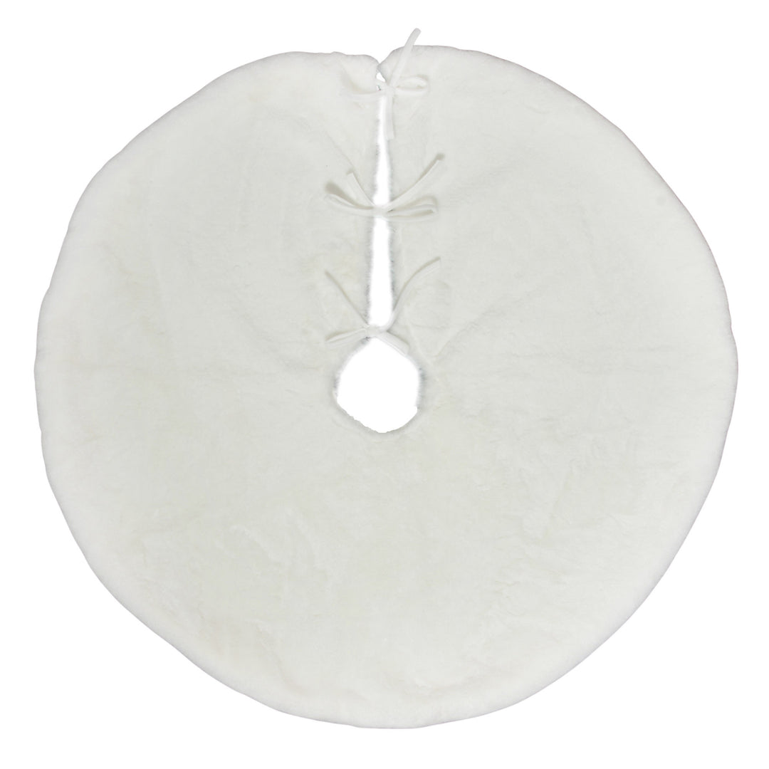 White Faux Fur Tree Skirt