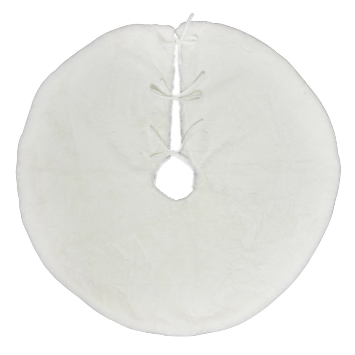 White Faux Fur Tree Skirt