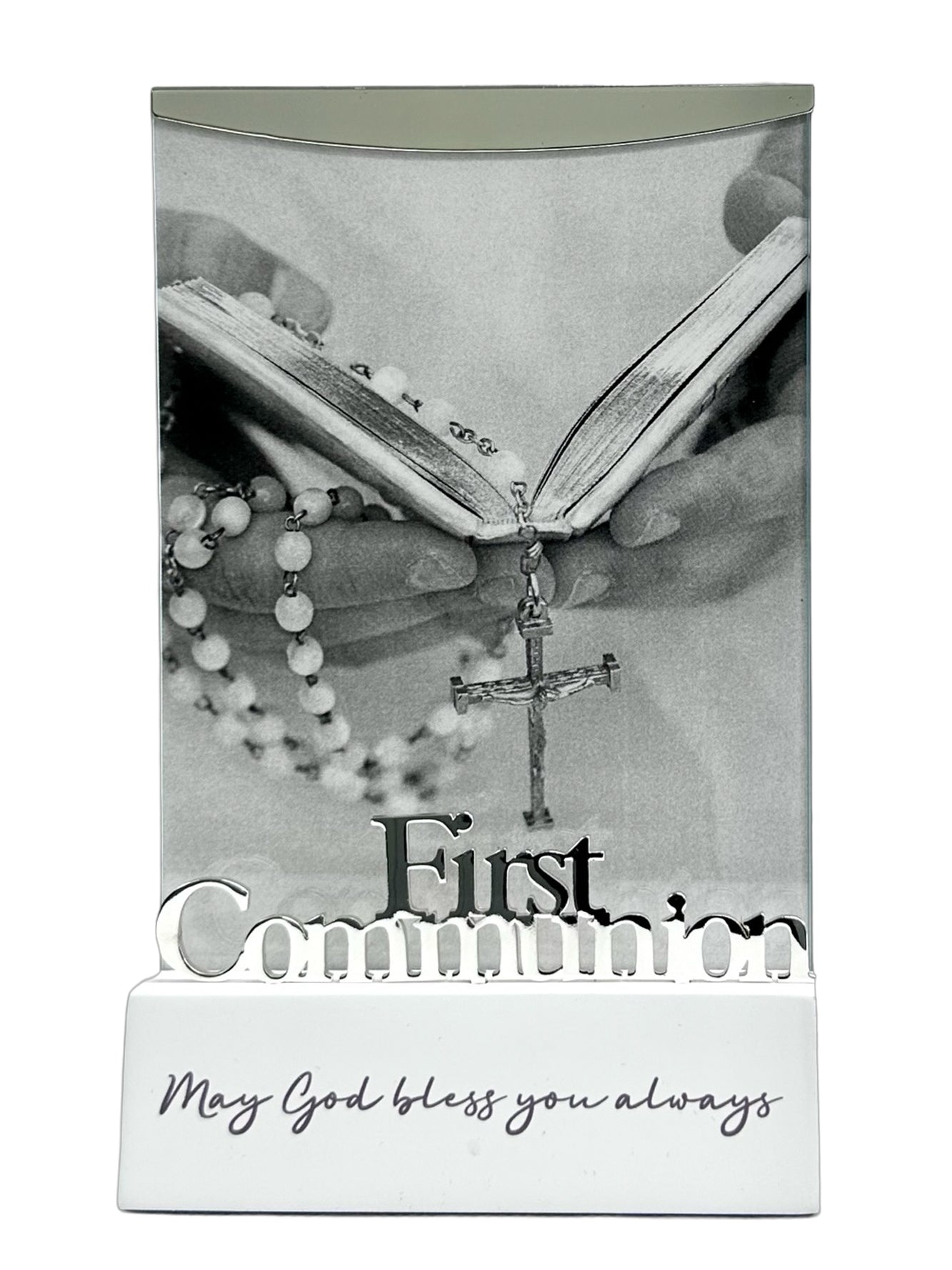 White First Communion Photo Frame