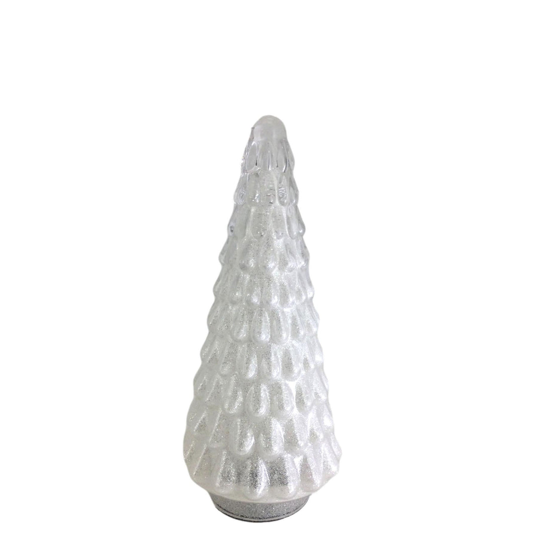 White Glass Christmas Tree - 25cm