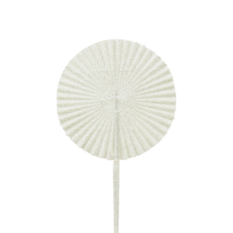 White Glitter Fan Pick 51cm(L)
