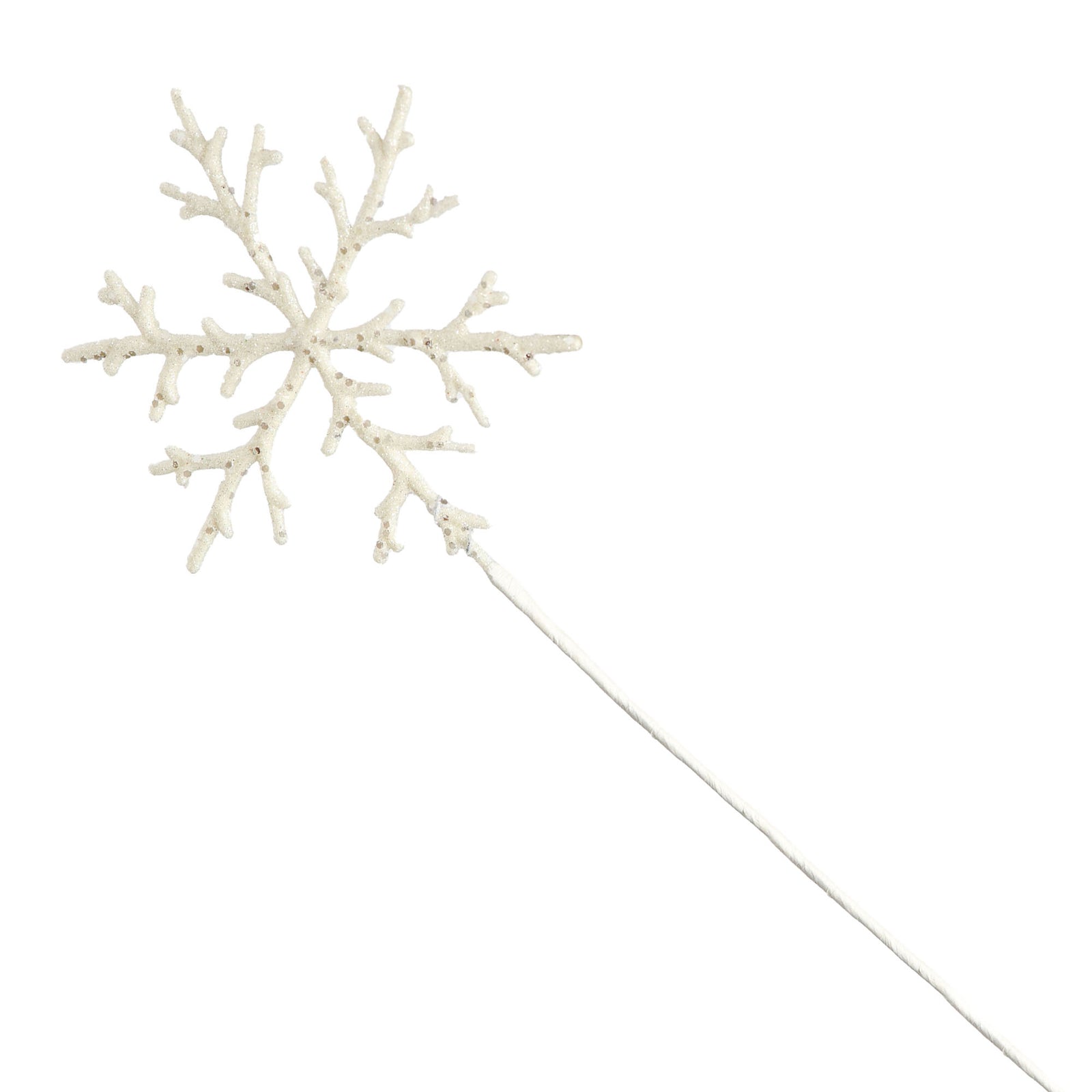 White Glitter Snowflake Spray