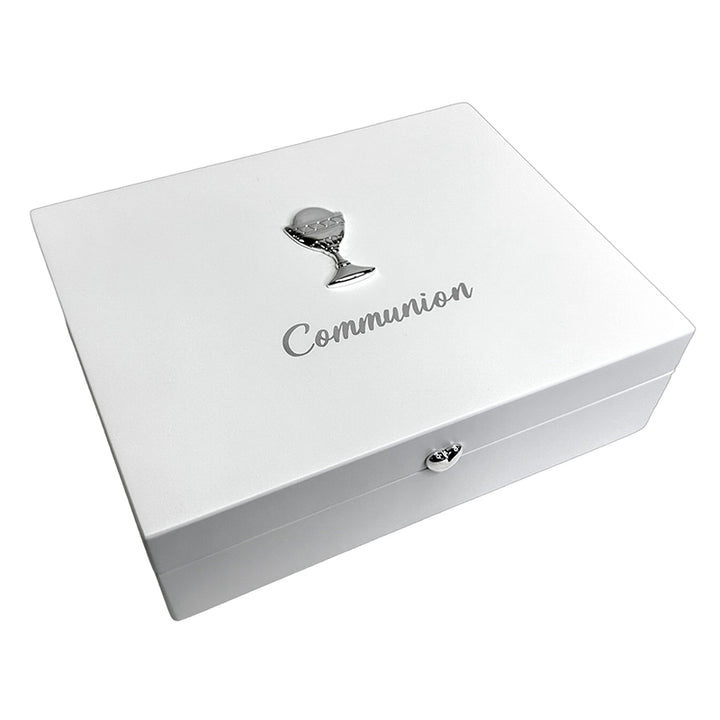 White Keepsake Communion Box