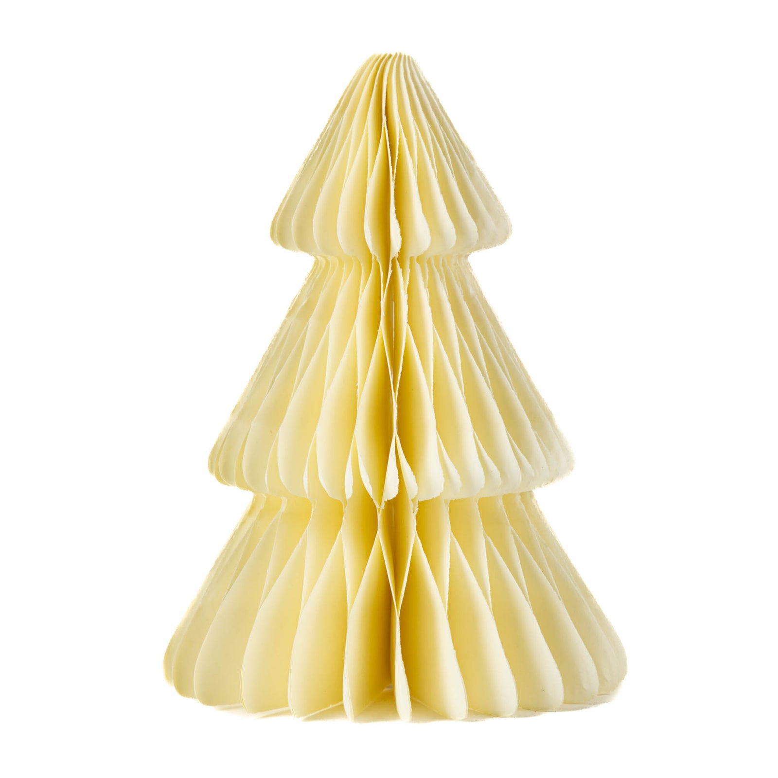White Honeycomb Paper Christmas Tree Small 15cm(h)