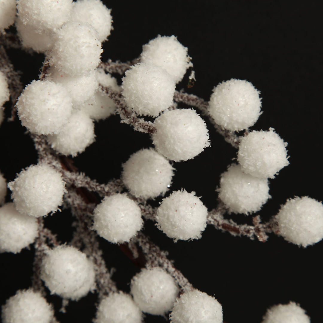 White Pearl Berry Christmas Garland