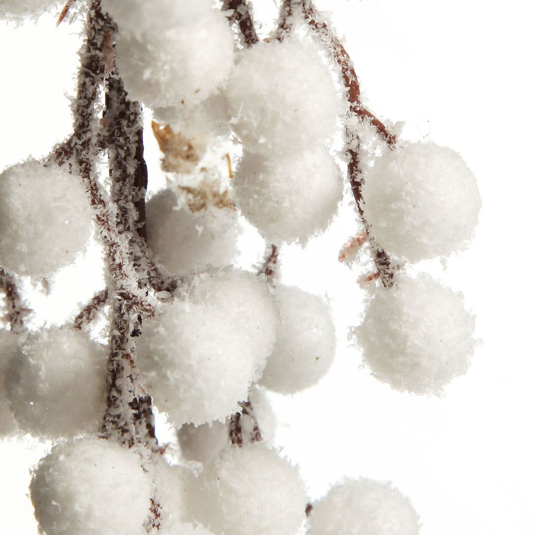 White Pearl Berry Christmas Garland