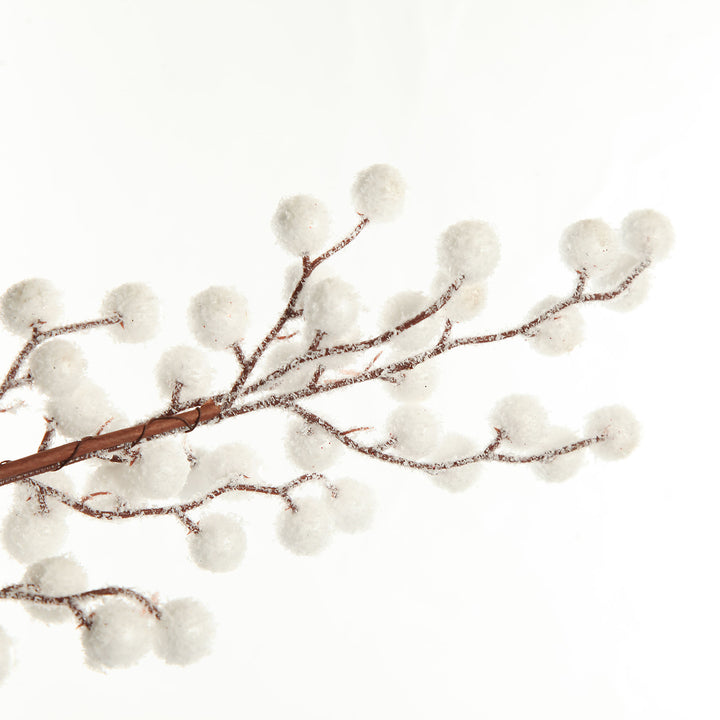 White Pearl Berry Christmas Garland