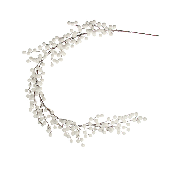 White Pearl Berry Christmas Garland