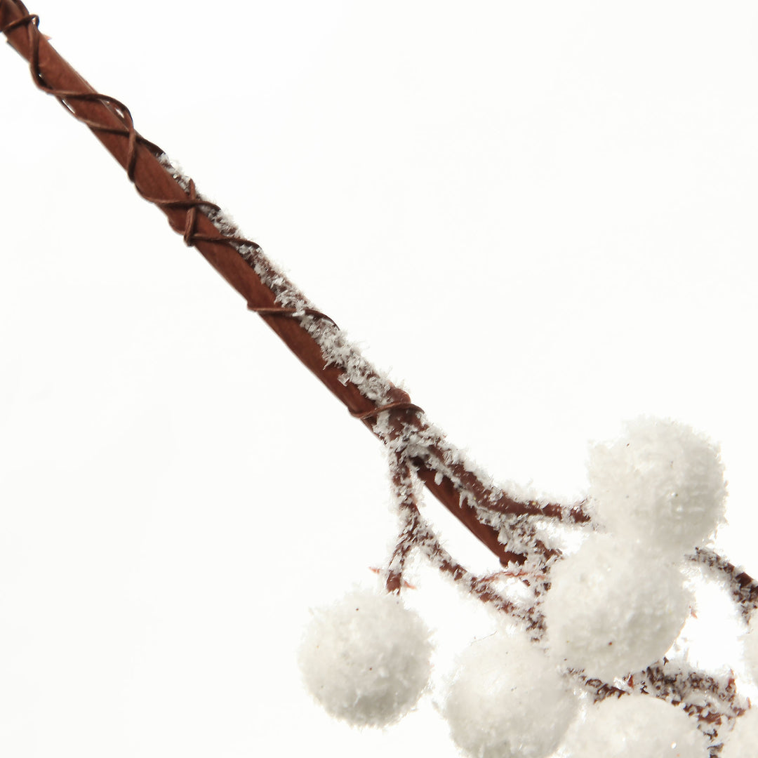 White Pearl Berry Christmas Garland
