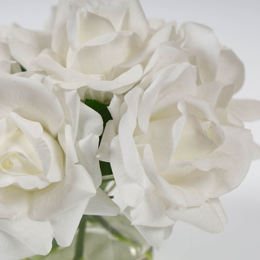 Everlasting White Petite Rose Posy