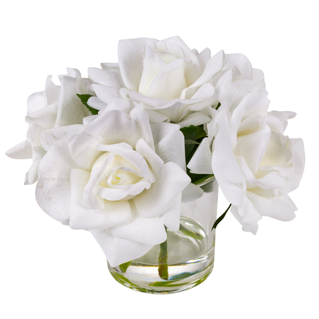 Everlasting White Petite Rose Posy