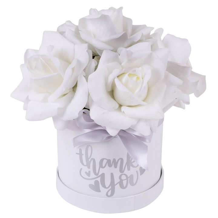 Everlasting White Petite Rose Posy