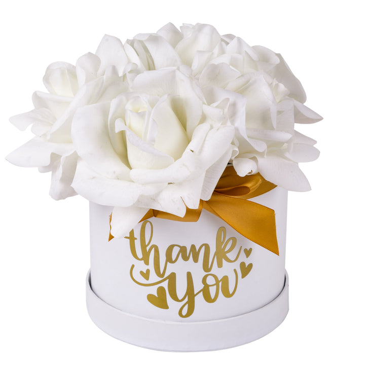 Everlasting White Petite Rose Posy