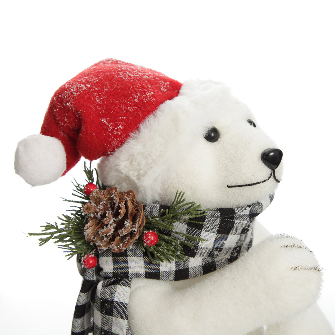 White Sisal Mother and Cub Polar Bears Hugging