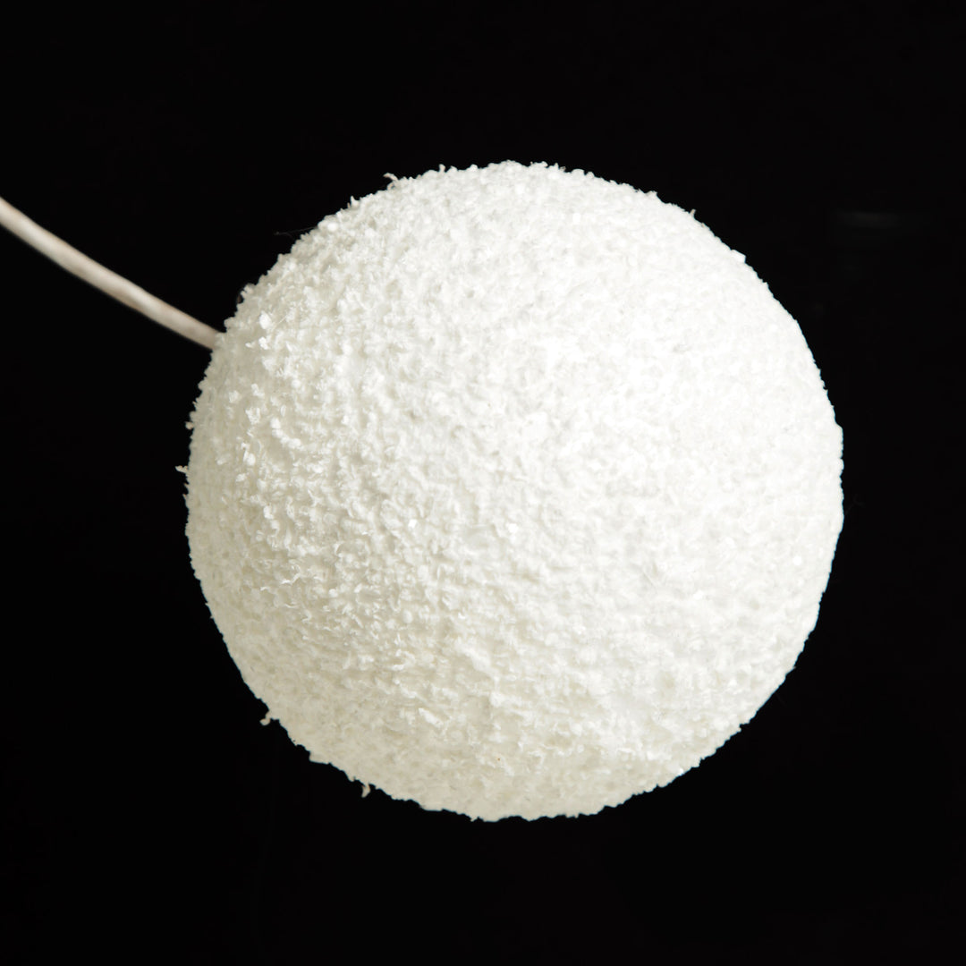 White Snowball Christmas Garland