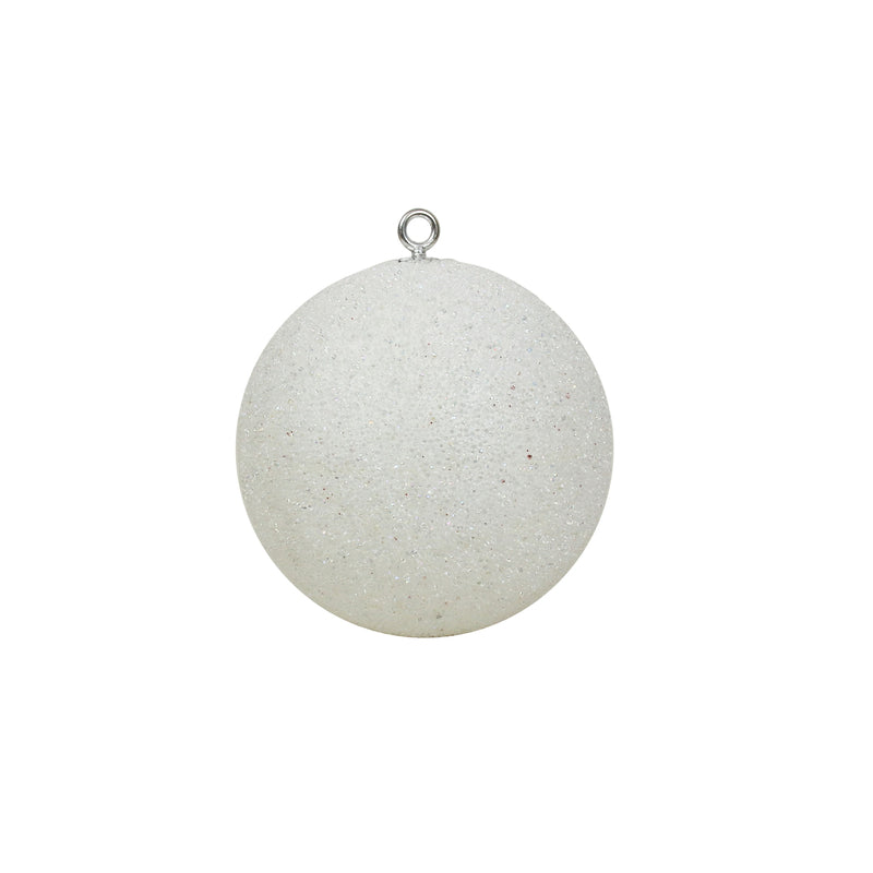 White Sparkle Jumbo Bauble - 20cm