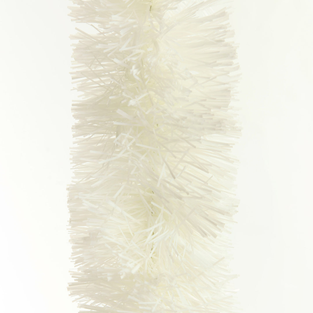 White Thick Christmas Tinsel Garland