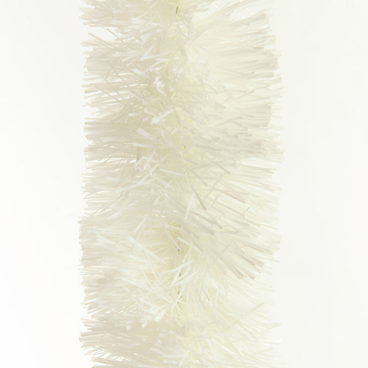 White Thick Christmas Tinsel Garland