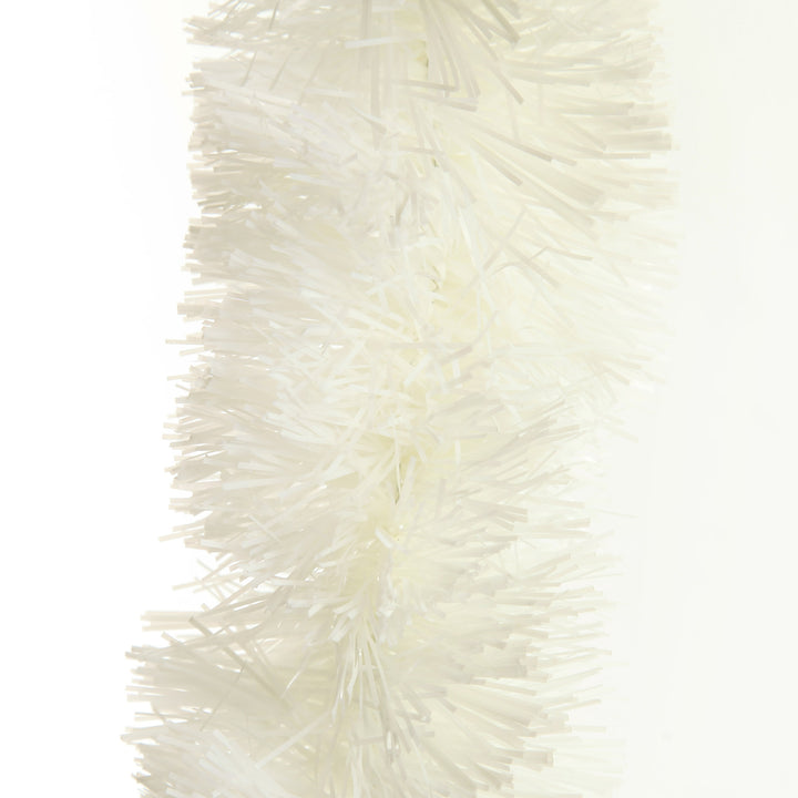 White Thick Christmas Tinsel Garland