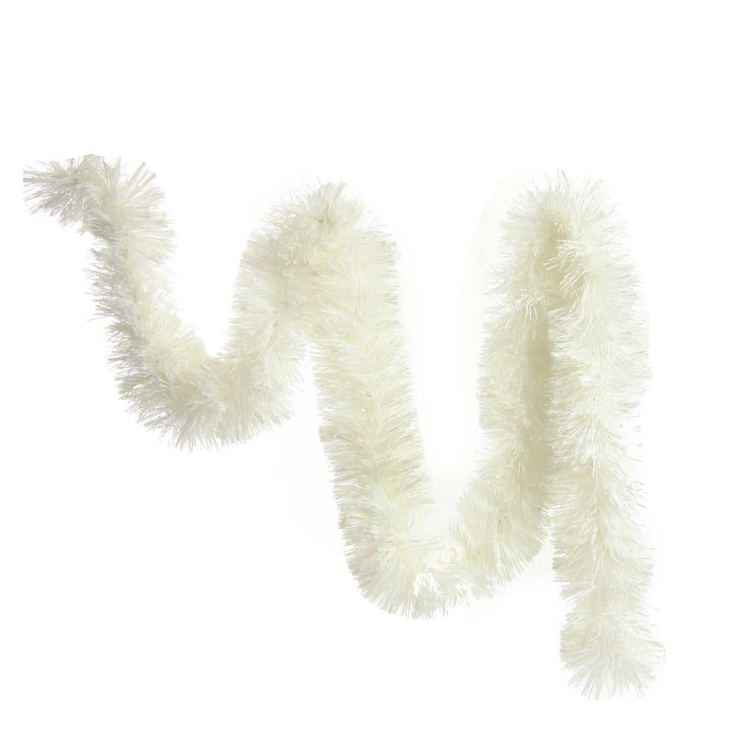 White Thick Christmas Tinsel Garland