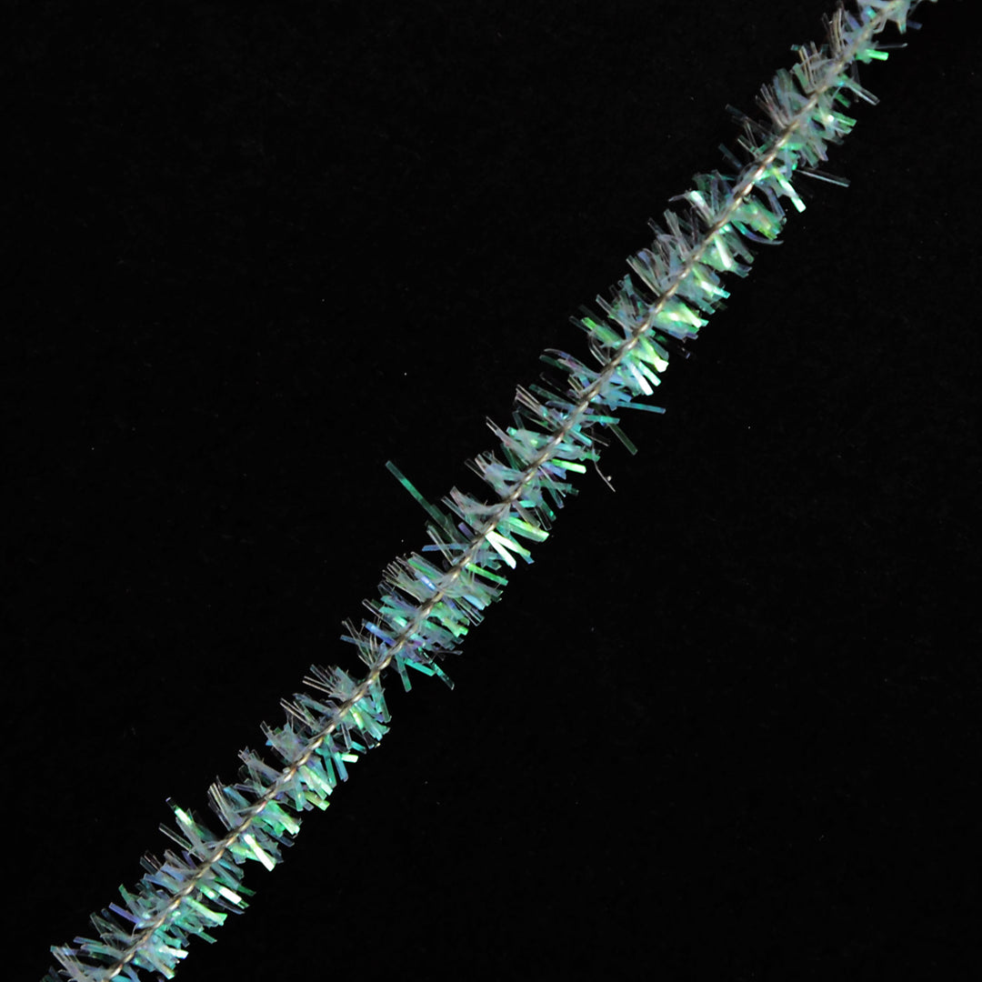 White Tinsel Chenille Stem Pipe Cleaners - Pack of 50