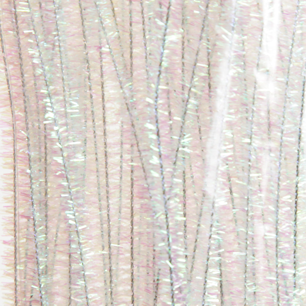 White Tinsel Chenille Stem Pipe Cleaners - Pack of 50