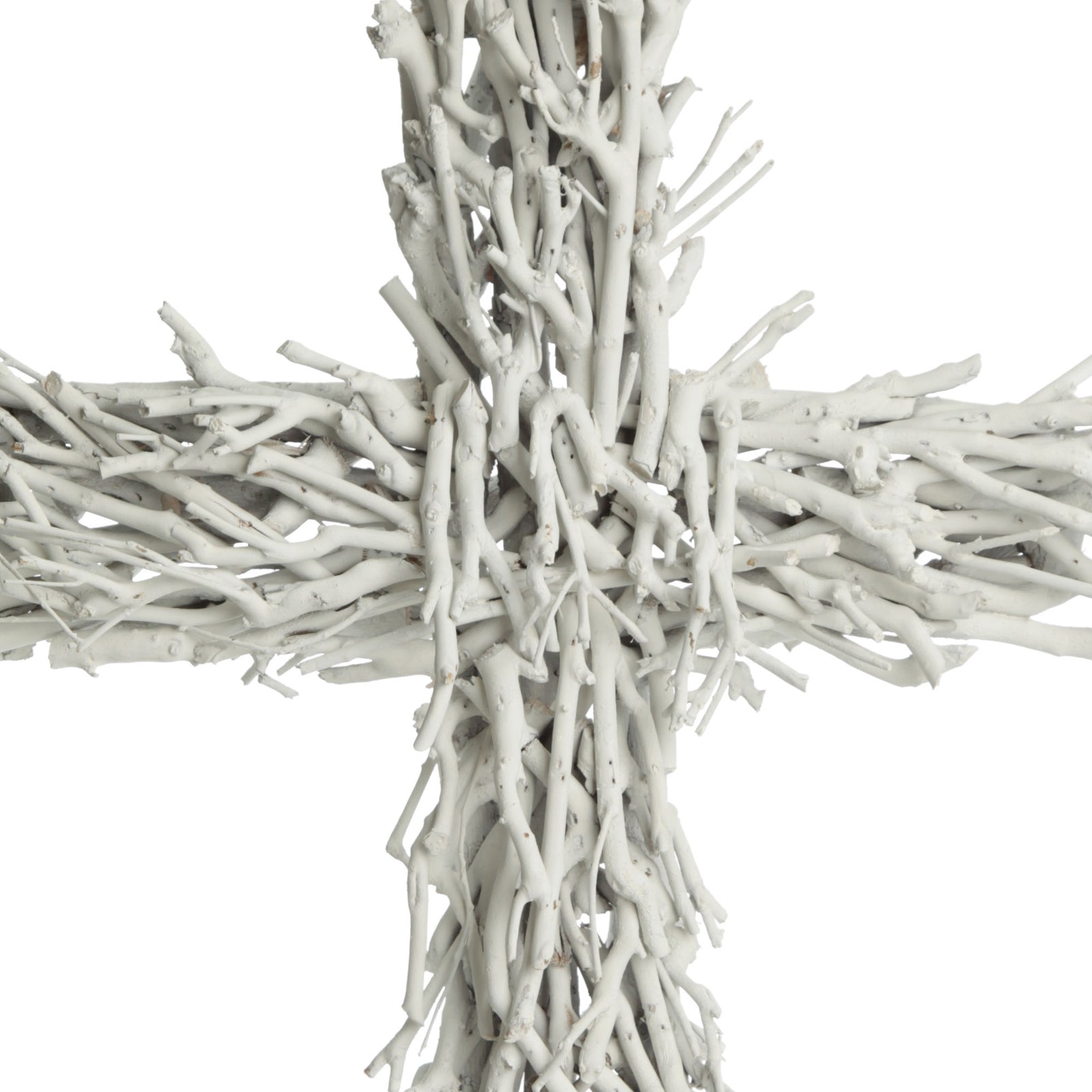 White Driftwood Cross Wall Hanging