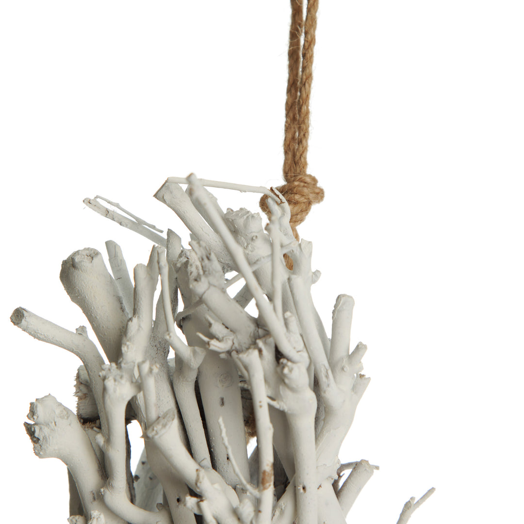 White Driftwood Cross Wall Hanging