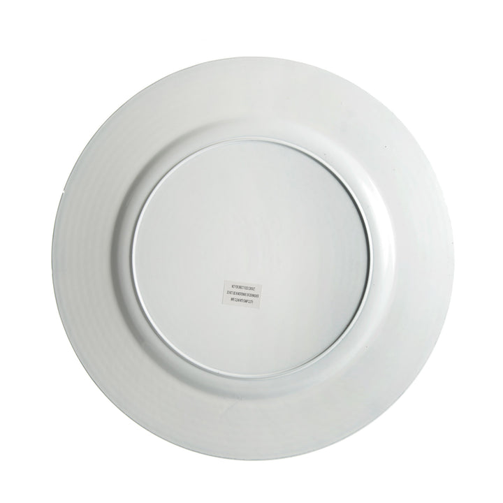 White Washed Gold Christmas Charger Plate