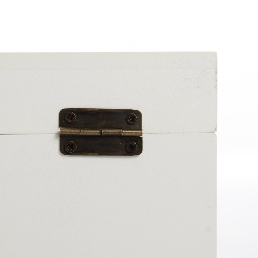Personalised Little Princess White Wood Keepsake Box