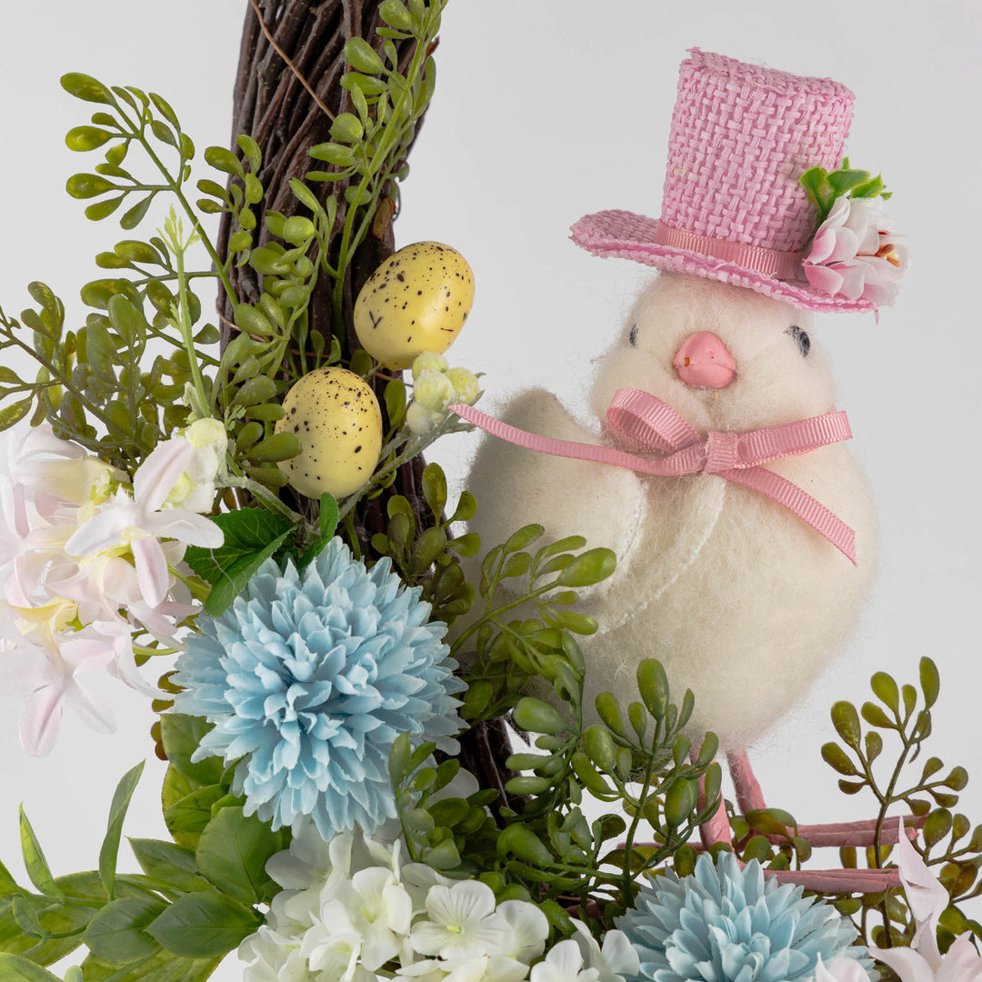 Fancy White Bird Easter Wreath